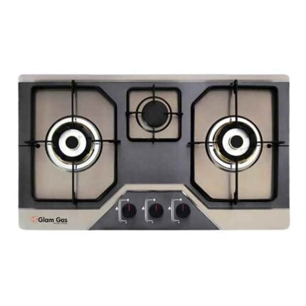 Glam Gas Hob Flora (Black)