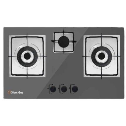 Glam Gas Hob Grey