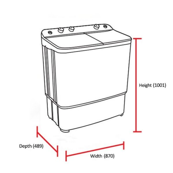 DAWLANCE WASHING MACHINE DW-7500 C - Image 2