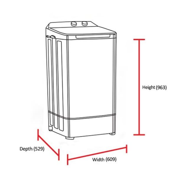 DAWLANCE WASHING MACHINE DW-9000 - Image 2