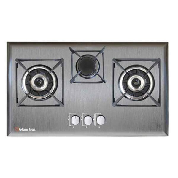 Glam Gas Hob Black Berry