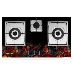 Glam Gas Hob Fire Stone