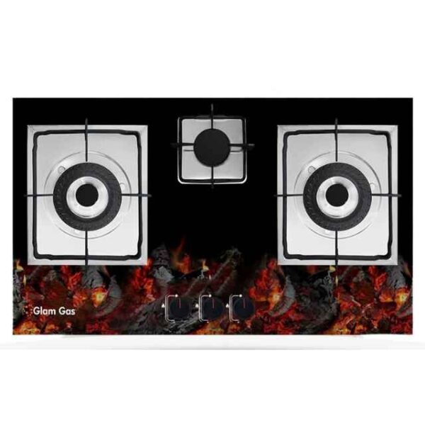 Glam Gas Hob Fire Stone