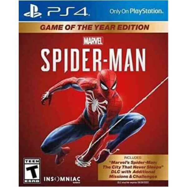 PS4 Spiderman Game Of The Year Edition